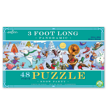 Rompecabezas Panorámico Snow Party 48 Piezas eeBoo